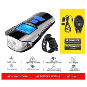 Luz Pito Medidor Velocidad Bici (4670)