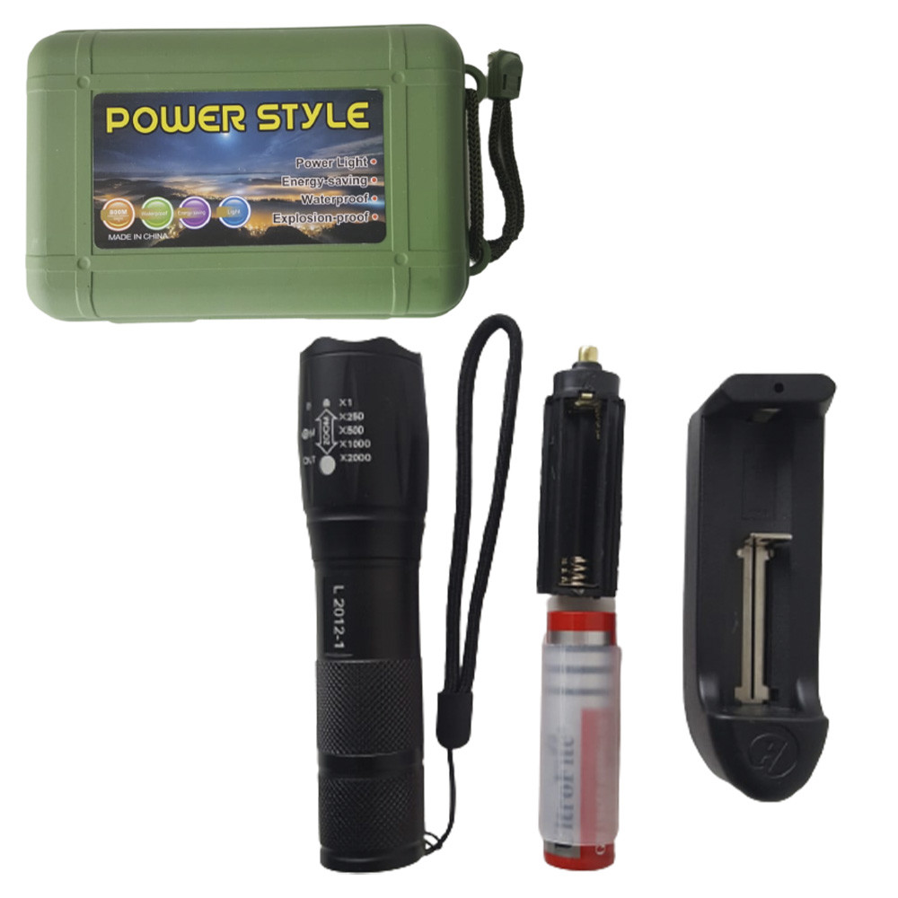 Linterna Recargable 5 modos Zoom (5115)
