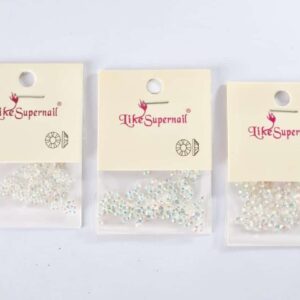 DISPLAY X 12 PIEDRAS DECORATIVAS BLANCA
