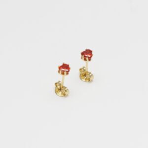 Topo Circonia Corazón ROJO