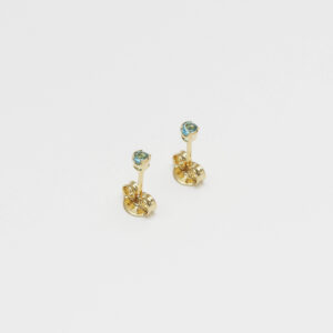Topo Circonia redonda azul 2mm