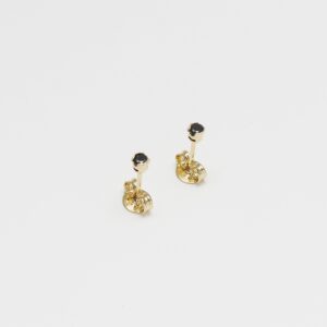 Topo Circonia redonda negro 2mm
