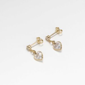 Areta Corazón Circonias 1.7 Cms CRISTAL