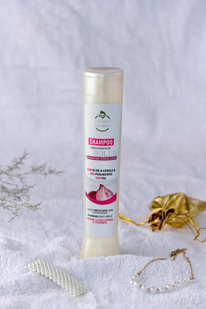 Shampoo con extracto de cebolla