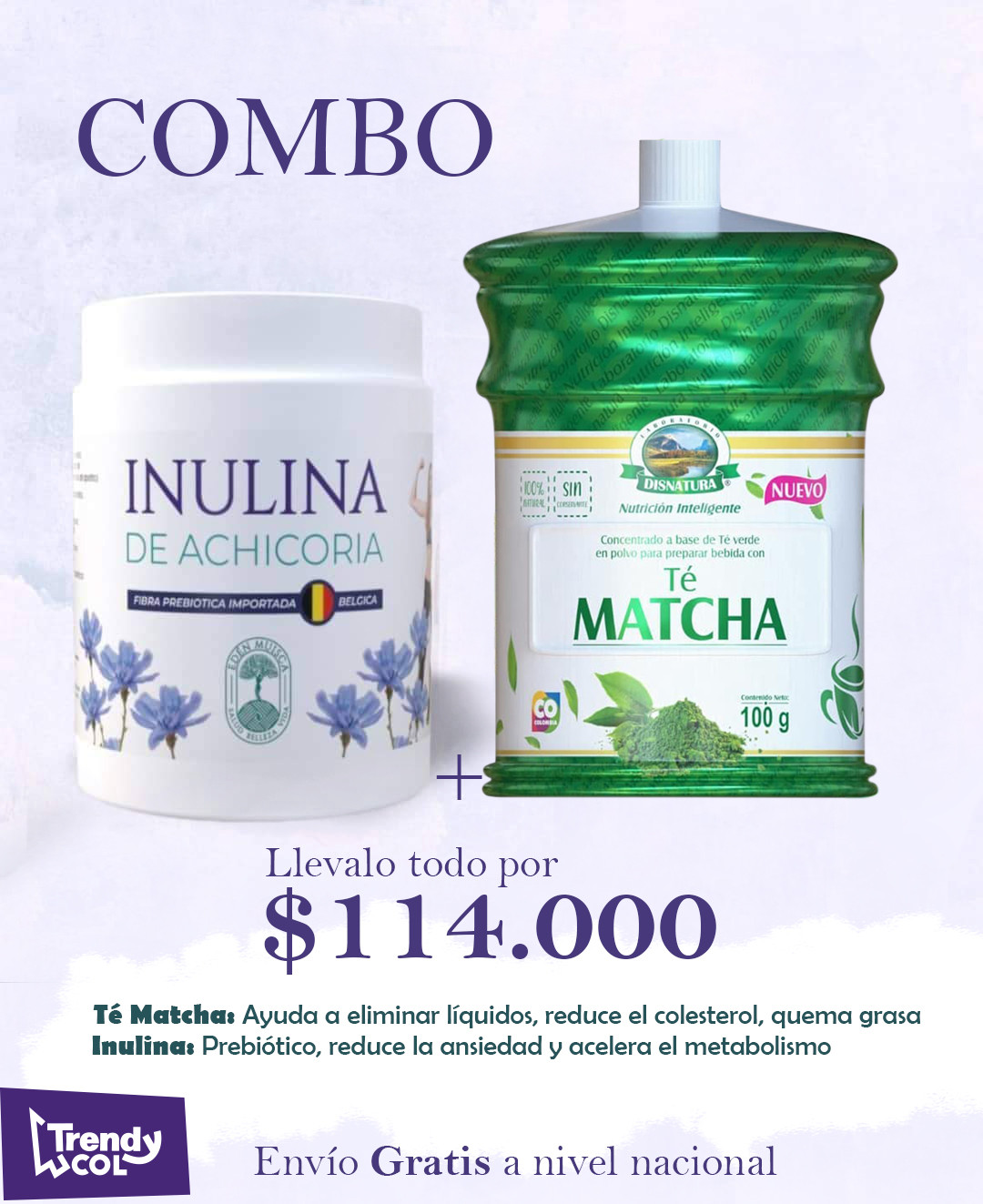 Combo Inulina + Té Matcha