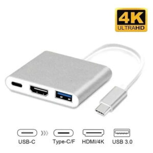 Adaptador Usb C A Hdmi 3 En 1 Macbook Pr