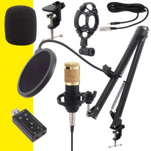 Micrófono condensador voz instrumentos