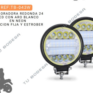 Par de Exploradoras Redondas de 24 leds