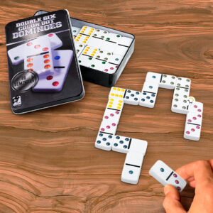 Domino Juego De Mesa Caja Metalica J003