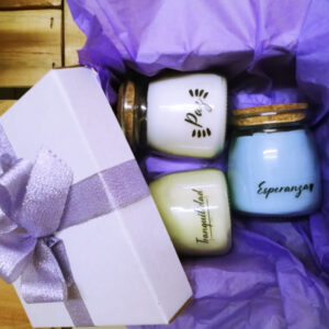 Set x 3 Velas con mensaje