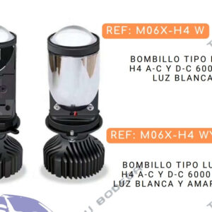 BOMBILLOS TIPO LUPA REFERENCIA H4 BICOL