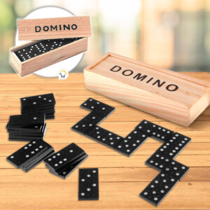 Mini Domino Madera Juego De Mesa MD-160