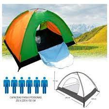 carpas para 6 personas semi impermeable