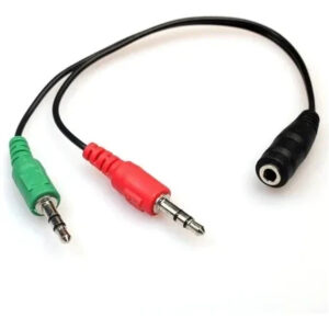 Cable Audio Microfono 1 Hembra X 2 Macho