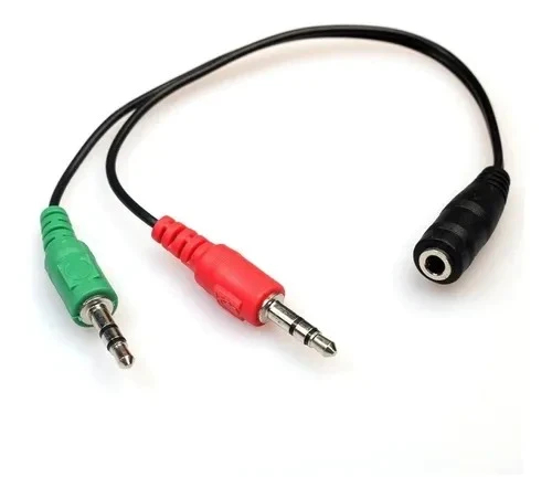 Cable Audio Microfono 1 Hembra X 2 Macho