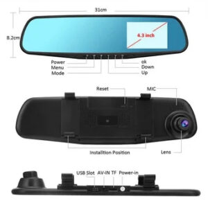Espejo Retrovisor Full Hd Una Cámara