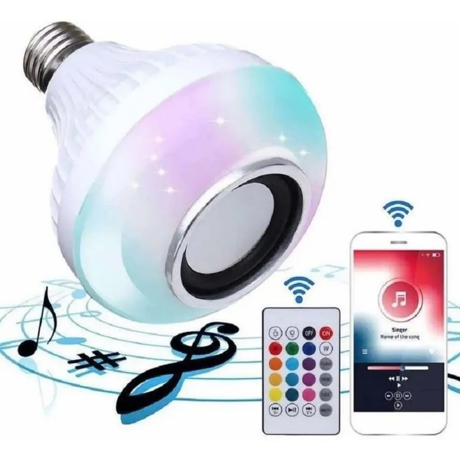 BOMBILLO LED PARLANTE BLUETOOTH CONTROL - Imagen 2