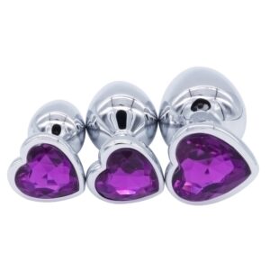 PLUG ANAL FORMA DE CORAZÓN TALLA L