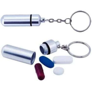 Llavero Portátil Pastillero Impermeable