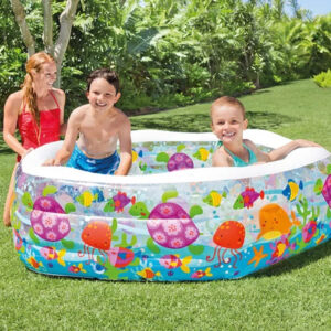Piscina Infantil Inflable Con Piso Hexag