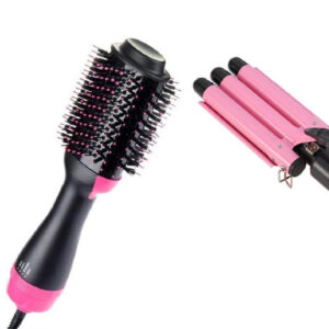 Cepillo Secador + Pinza Rizadora 3 Tubos