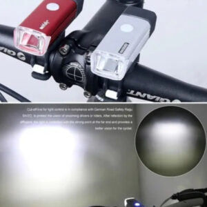 Luz Linterna Recargable Usb Para Bicicle