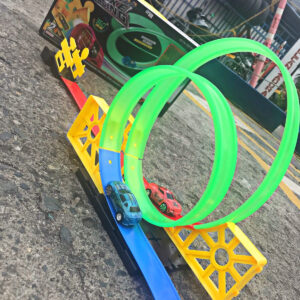 Pista de autos 2 vehículos 90 cm
