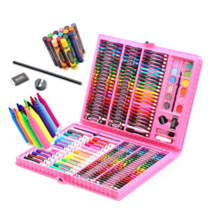 Set de arte 168 piezas rosa Dibujo niñas