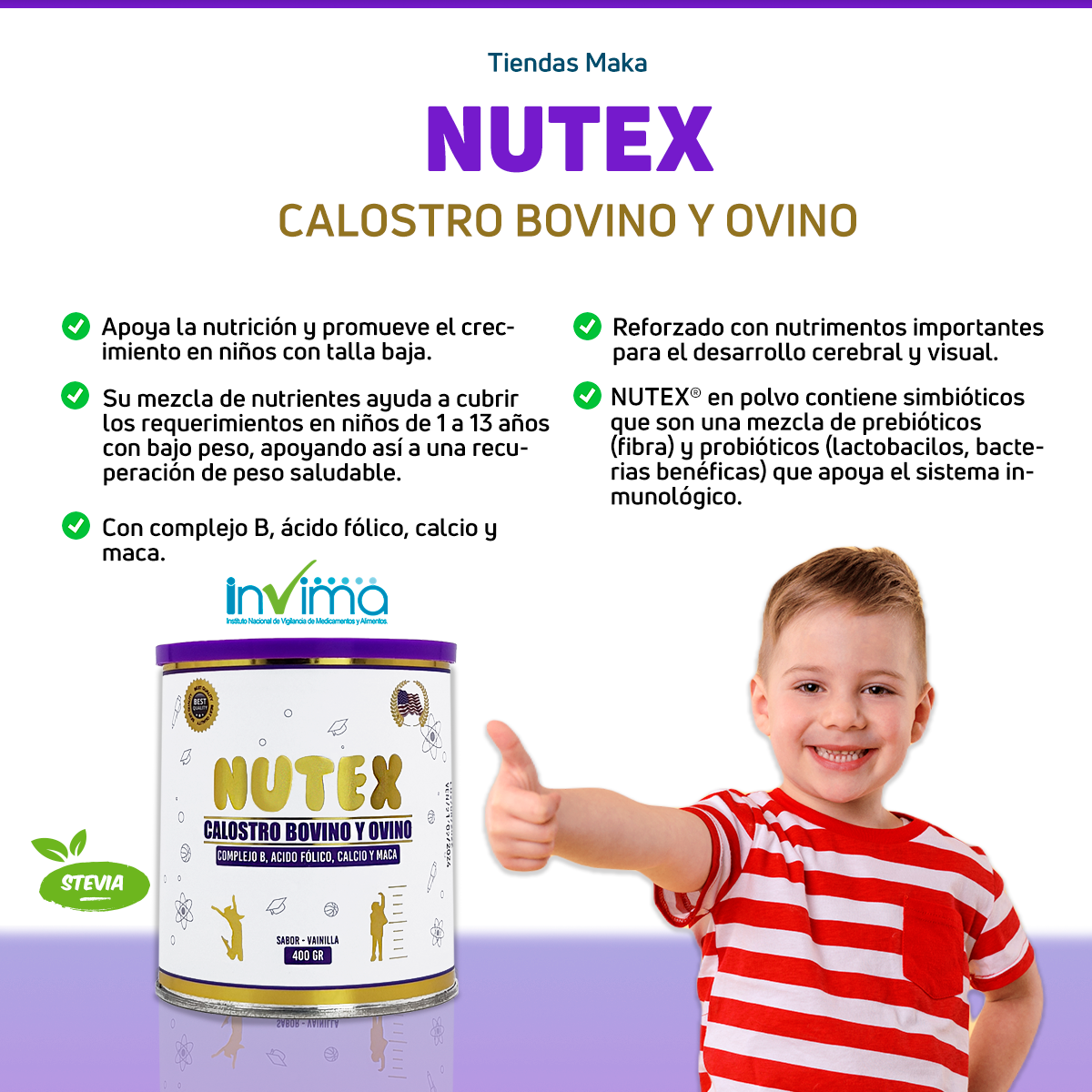 Proteina para niños - NUTEX - Imagen 3
