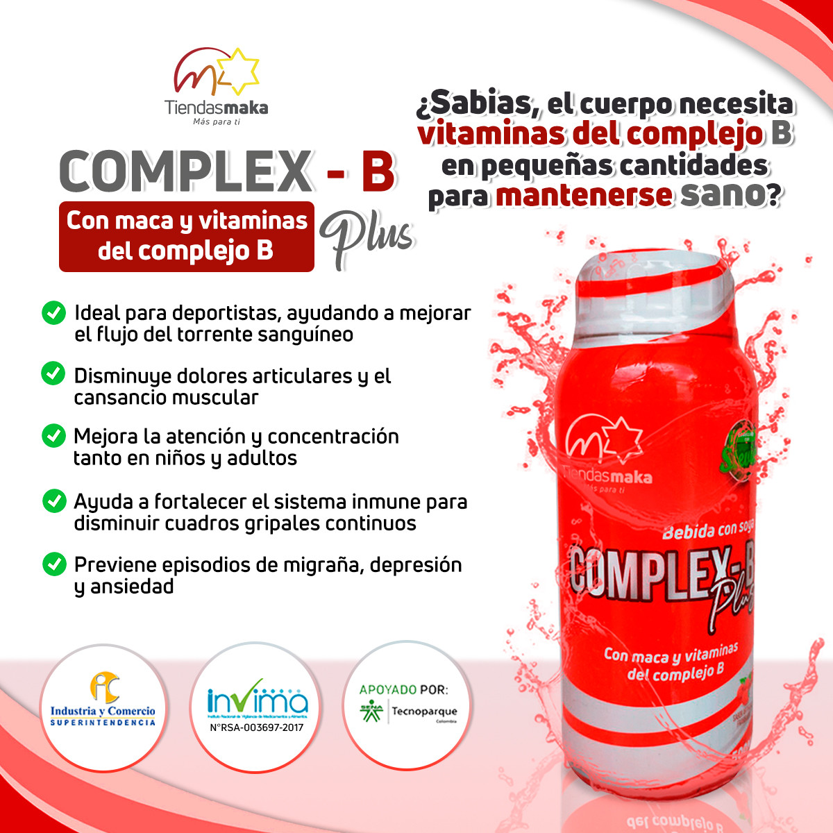 Complex B - Multivitaminico - Imagen 3
