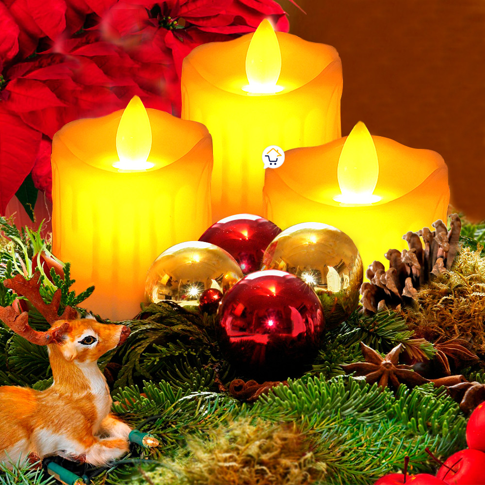 Vela Decoracion Led Parpadea VD01EHS