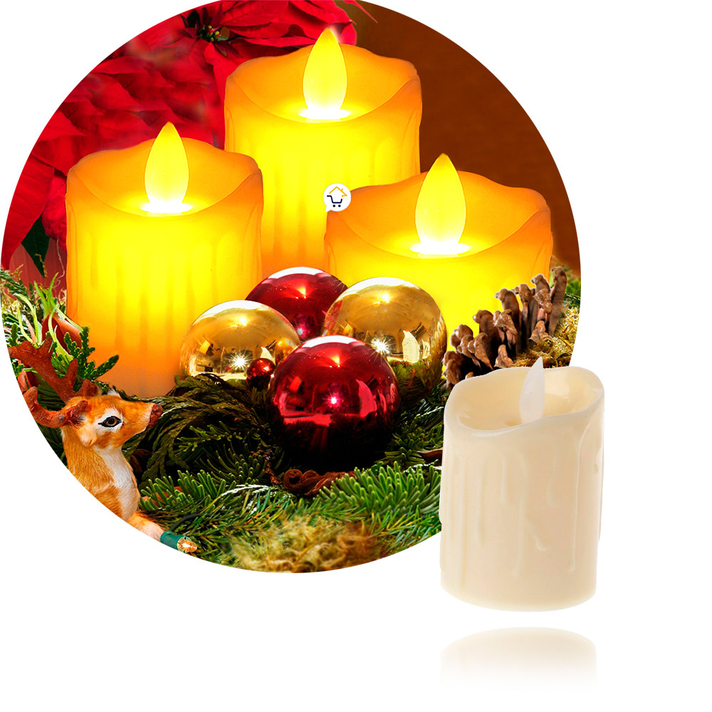 Vela Decoracion Led Parpadea VD01EHS - Imagen 2