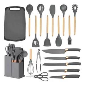 Juego de Utensilios de Cocina con tabla