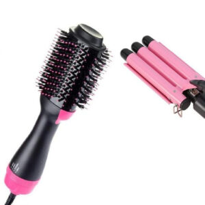 CEPILLO SECADOR Y PINZA RIZADORA 3 TUBOS