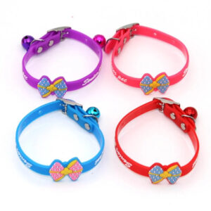 Collar Para Macotas En Silicona Con Moño