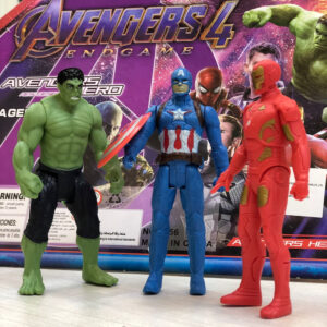 Kit muñecos de avengers 3 unidades medid