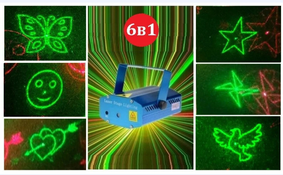 PROYECTOR FIGURAS LASER AUDIO RITMICO