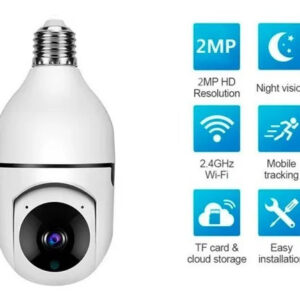 Camara Ip Tipo Bombillo 360º Robotica Wi