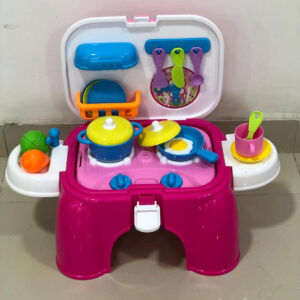 Cocina Asiento 2 En 1 Con Accesorios