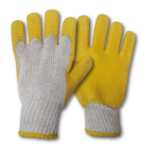 Guantes Hilaza Latex Amarillo X 12 Pares