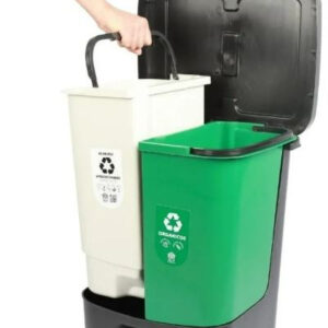 Papelera Pedal Dual 30 Litros