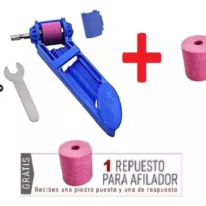 afilador de brocas + piedra de repuesto
