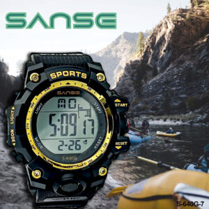 S-640G-7 RELOJ SANSE NEGRO DORAD DEP HOM