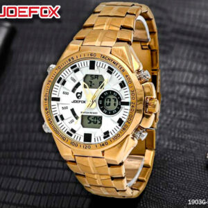 2106G RELOJ JOEFOX DOBLE HORA DORADO