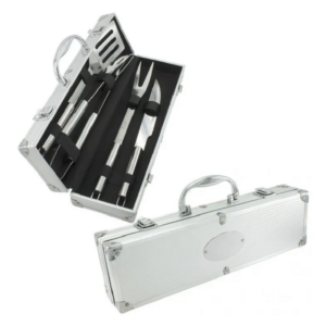 Set De 4 Utensilios Para Asado Bbq Con M