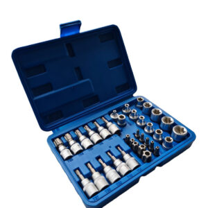 Juego De Copas Y Puntas 34 Pc Prof Cromo