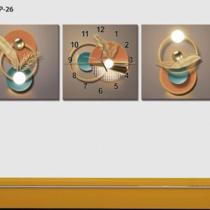 RP-26 RELOJ PARED ESTILO POLIPTICO 3 PIE