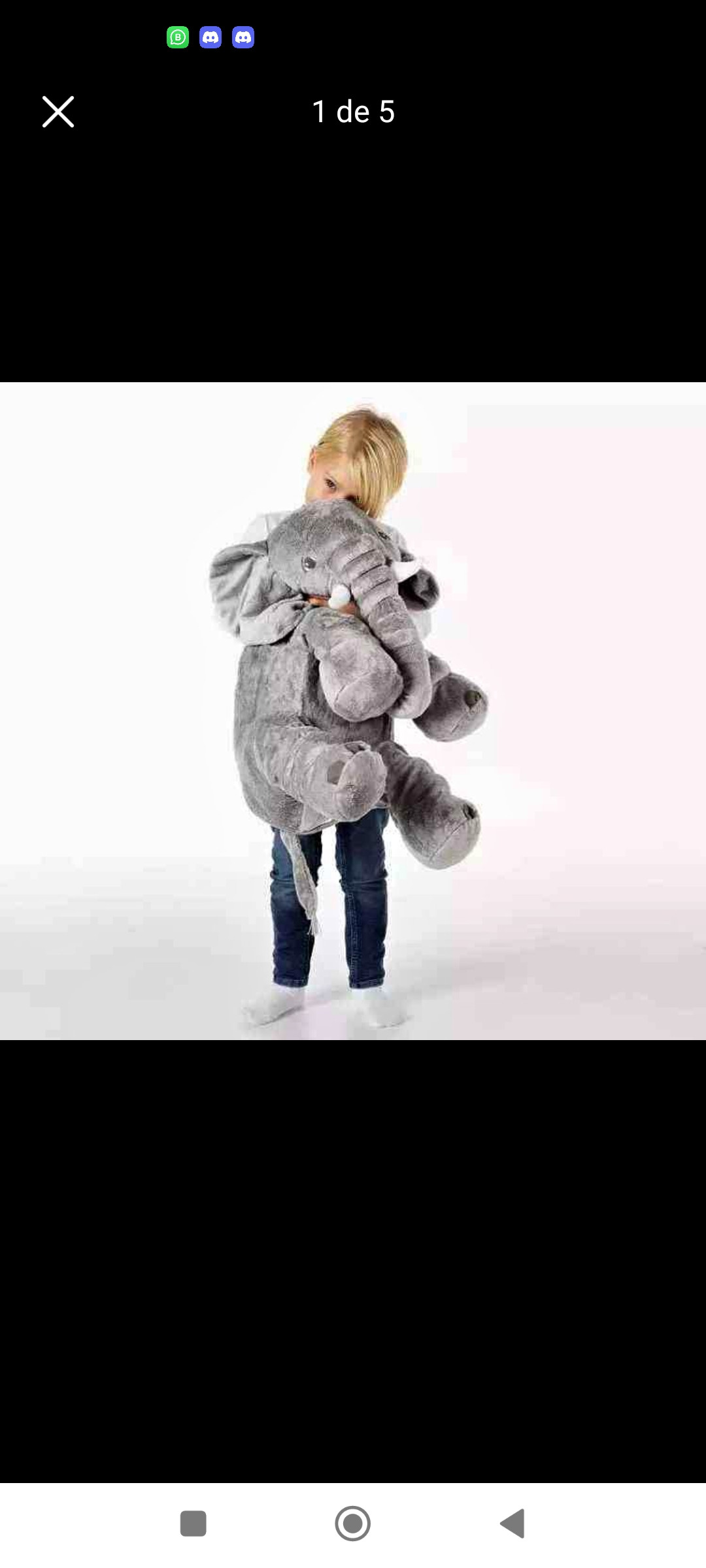 ELEFANTE ALMOHADA DE 60CMS