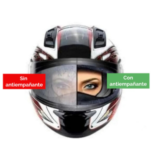 Sticker Antiempañante Para Casco De Moto