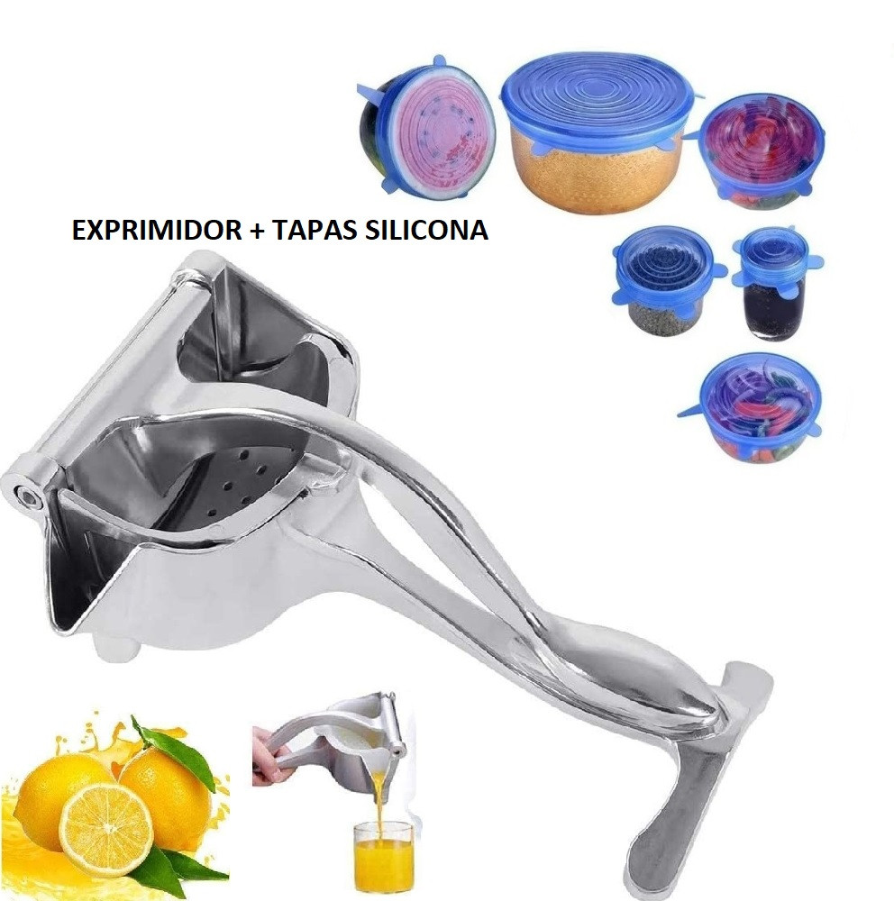 Combo Exprimidor + Tapas Silicona